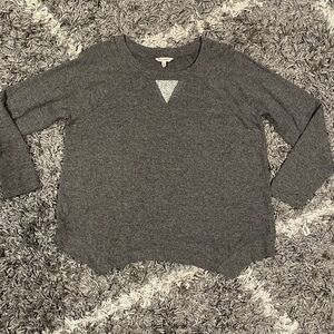 Juicy Couture Women’s Gray Pullover Embellished Sweater w/ Rhinestones Sz XL